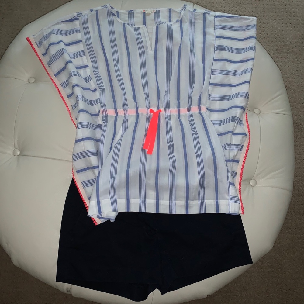 Crewcuts girls size 14 flutter sleeve top & shorts